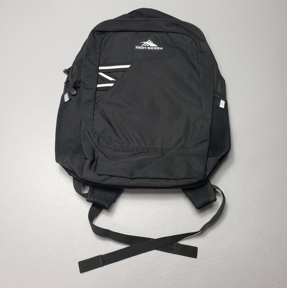 high Sierra black full size school backpack gender neutral